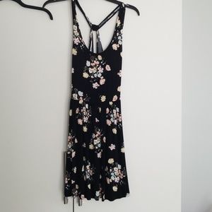 Black floral dress